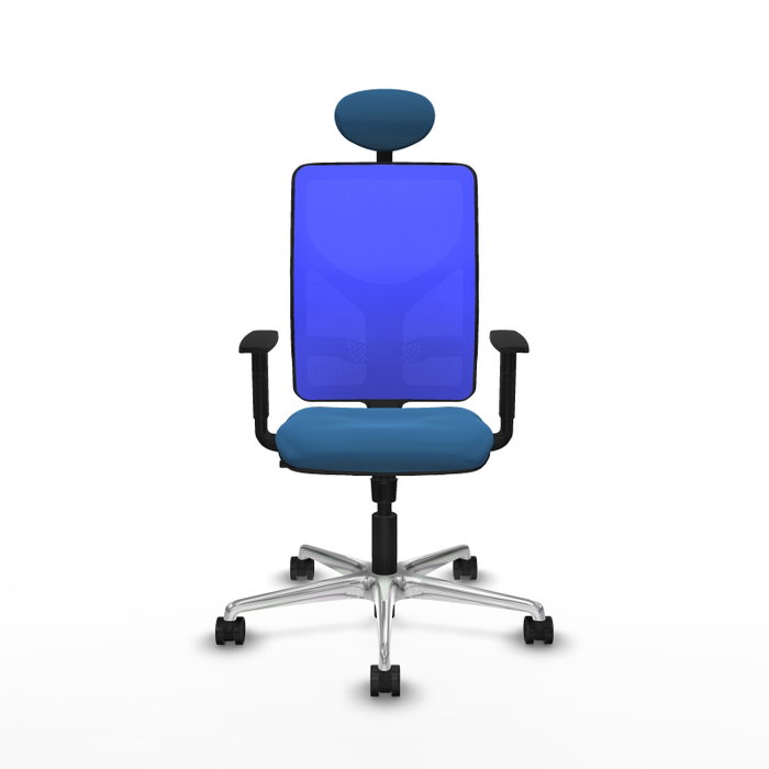 PIQUERAS Y CRESPO Silla de oficina Motilla con mecanismo Sincro, Azul