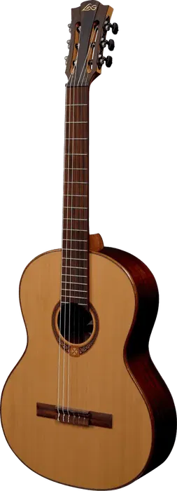LAG Guitarra Clásica Occitania 118 - Tapa Cedro Rojo Macizo, Acabado Brillante Natural