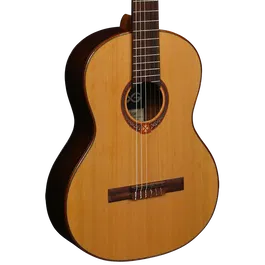 LAG Guitarra Clásica Occitania 118 - Tapa Cedro Rojo Macizo, Acabado Brillante Natural