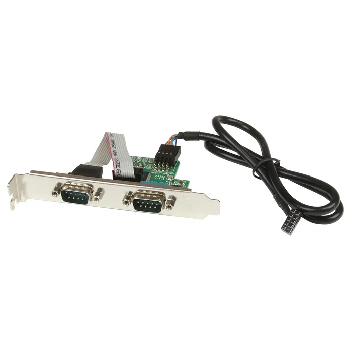 StarTech.com Adaptador de placa base USB a 2 puertos serie RS-232 DB9