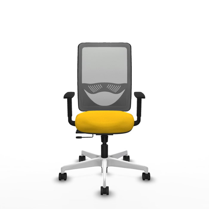 PIQUERAS Y CRESPO Silla de oficina Zulema con mecanismo Sincro/Traslack, Amarillo y Gris PIQUERAS Y CRESPO Silla de oficina Zulema con mecanismo Sincro/Traslack, Amarillo y Gris