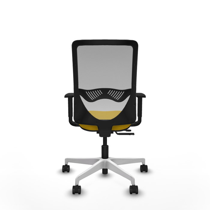 PIQUERAS Y CRESPO Silla de oficina Zulema con mecanismo Sincro/Traslack, Amarillo y Gris PIQUERAS Y CRESPO Silla de oficina Zulema con mecanismo Sincro/Traslack, Amarillo y Gris