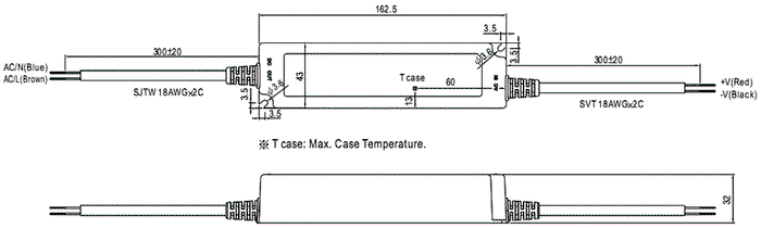 MEAN WELL LPF-40-30 Alimentador LED 40,2W 30VDC 1,34A IP67