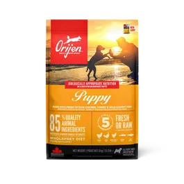 Orijen Puppy Comida para Cachorros 6 kg con 85% de Ingredientes Animales Frescos y Crudos