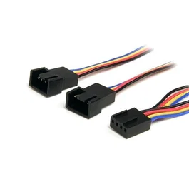 Startechcom Cable Divisor PWM 4 Pines 1 Hembra a 2 Macho para Ventiladores (0,3m)