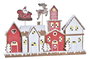 DKD Home Decor Casa Navidad Fantasía Rojo Blanco Resina LED 7.5 x 27 x 41 cm