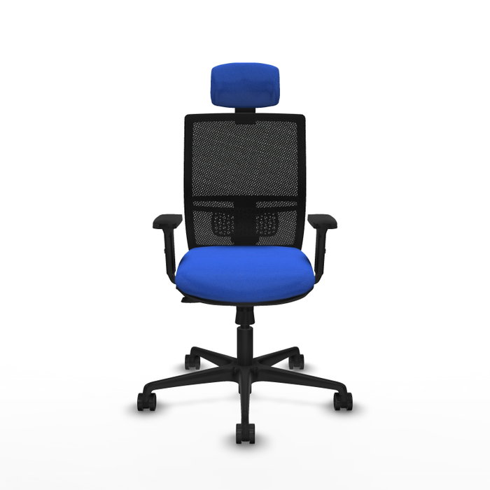 PIQUERAS Y CRESPO Silla de oficina Yunquera con mecanismo Sincro/Traslack Azul y Negro PIQUERAS Y CRESPO Silla de oficina Yunquera con mecanismo Sincro/Traslack Azul y Negro