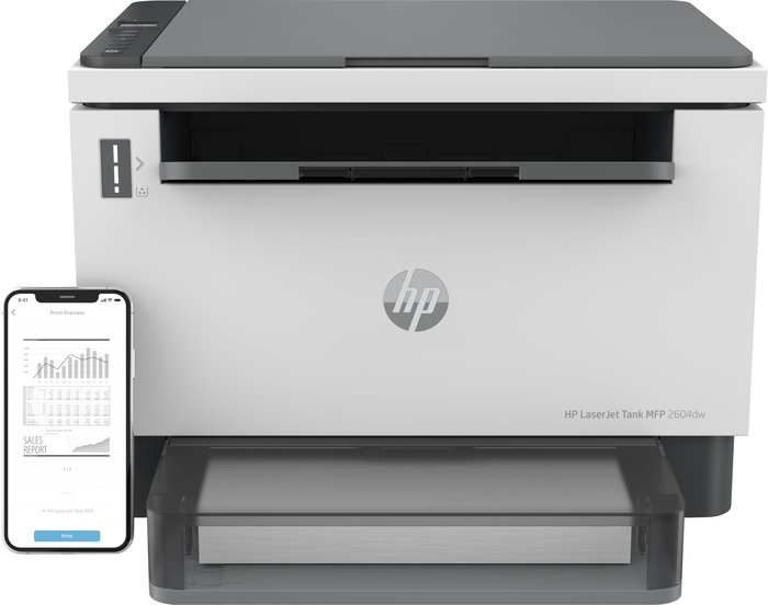 HP Multifunción Láser Tank 2604Dw Impresora, Copiadora y Escáner con Conectividad Inalámbrica HP Multifunción Láser Tank 2604Dw Impresora, Copiadora y Escáner con Conectividad Inalámbrica
