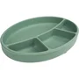 Thermobaby Plato con ventosa THE3023191595183 de Silicona Verde Cactus Compartimentado Antideslizante