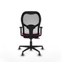 PIQUERAS Y CRESPO Silla de oficina Jorquera con mecanismo Sincro/Traslack Rojo y Blanco