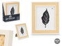 Giftdecor Portafotos Natural Cuerda 20 x 25 cm Blanco y Natural Madera (MDF) (Set de 12)