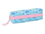 Safta Estuche Portatodo Escolar Stitch Waves con Goma Elástica, Rectangular 22 cm, Dimensiones 40x70x220 mm
