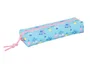 Safta Estuche Portatodo Escolar Stitch Waves con Goma Elástica, Rectangular 22 cm, Dimensiones 40x70x220 mm