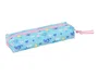 Safta Estuche Portatodo Escolar Stitch Waves con Goma Elástica, Rectangular 22 cm, Dimensiones 40x70x220 mm
