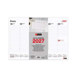 MIQUELRIUS Calendario de escritorio 2027 Vade Basic A3 sin vistas para escribir