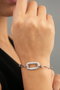 Heliophilia Silver Pulsera CBL9343 Metal con Circonitas Color Plata 20 cm