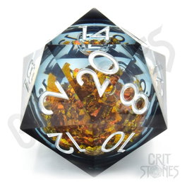 Glassstaff CritStones Liquid Core dado D20 King Midas 5 cm