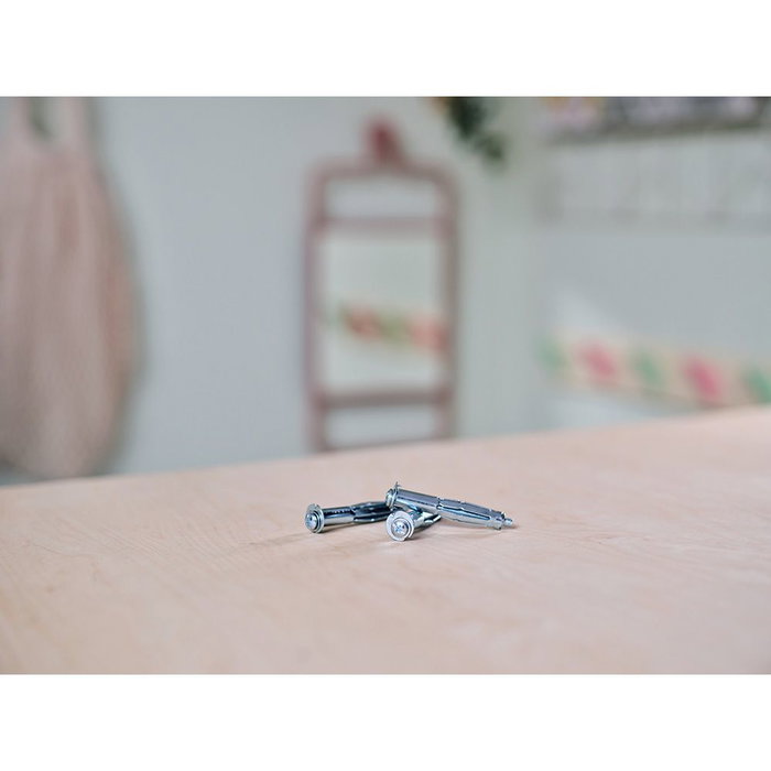 Rapid Taco de Expansión Metálico ø13x52 Tornillo M6x63 (Bolsa 10 Unid) Especial Pladur Paredes Huecas