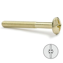 Herrajes Alk Tornillo Cabeza Bombata Latonado 6-60