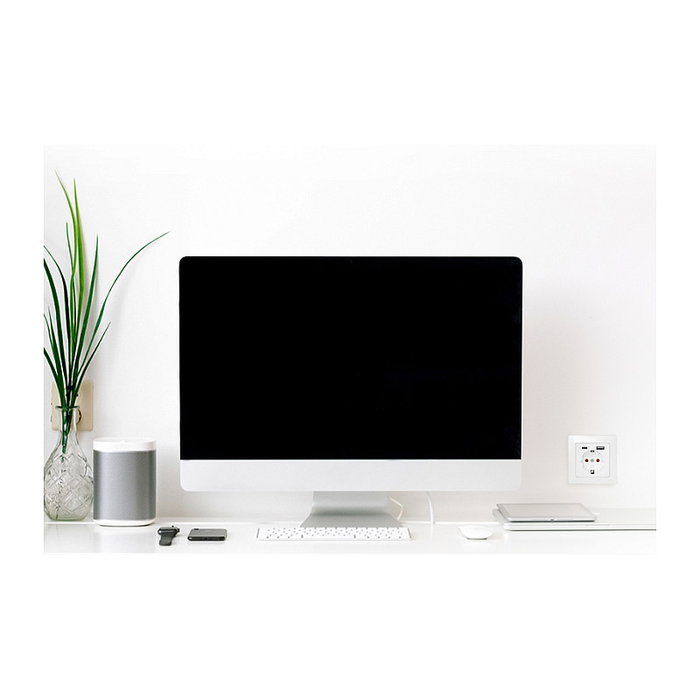 LogiLink Toma de corriente empotrada con 1x CEE 7/3, 1x USB-A y 1x USB-C