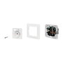 LogiLink Toma de corriente empotrada con 1x CEE 7/3, 1x USB-A y 1x USB-C