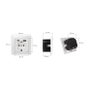 LogiLink Toma de corriente empotrada con 1x CEE 7/3, 1x USB-A y 1x USB-C