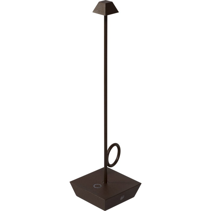 Broggi Design Lampada Bugia corten recargable marrón Broggi Design Lampada Bugia corten recargable marrón
