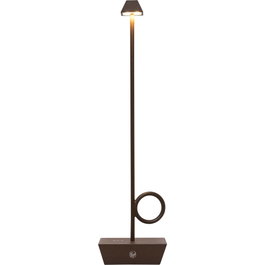 Broggi Design Lampada Bugia corten recargable marrón