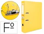Liderpapel Archivador de Palanca Folio Documenta Rado Lomo 75mm Amarillo con Compresor Metálico
