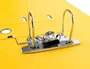 Liderpapel Archivador de palanca forrado PVC Amarillo 75mm Folio