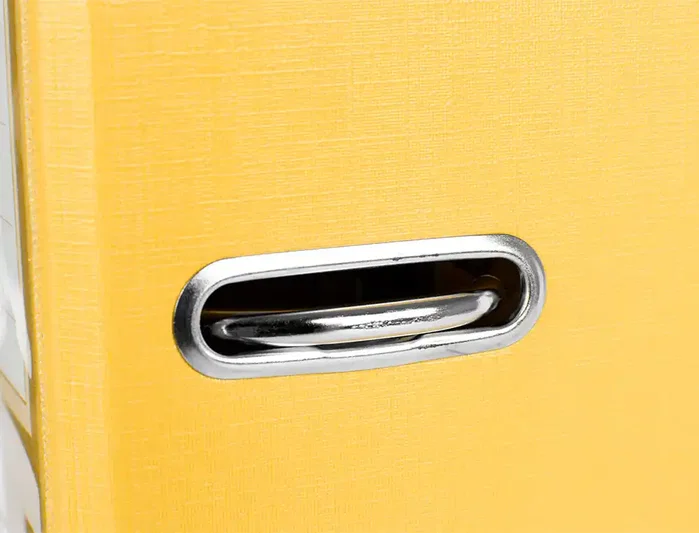 Liderpapel Archivador de palanca forrado PVC Amarillo 75mm Folio