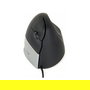 Evoluent Standard Mouse Vertical Ergonómico para Diestros - 3 Botones, 1500 DPI, Negro/Gris/Plata, USB-A, Plug & Play (Windows, macOS, Linux)