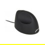 Evoluent Standard Mouse Vertical Ergonómico para Diestros - 3 Botones, 1500 DPI, Negro/Gris/Plata, USB-A, Plug & Play (Windows, macOS, Linux)