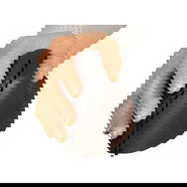 Evoluent Standard Mouse Vertical Ergonómico para Diestros - 3 Botones, 1500 DPI, Negro/Gris/Plata, USB-A, Plug & Play (Windows, macOS, Linux)