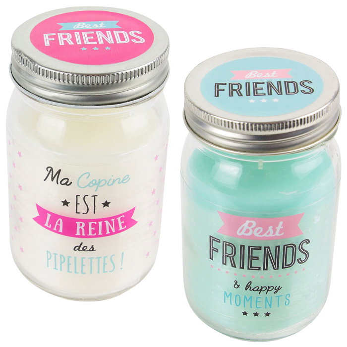 The Concept Factory Tarro con Vela Best Friends The Concept Factory Tarro con Vela Best Friends