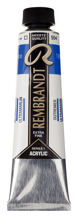 Rembrandt Pintura Acrílica Azul Ultramar 504 en Tubo de 40 ml Rembrandt Pintura Acrílica Azul Ultramar 504 en Tubo de 40 ml