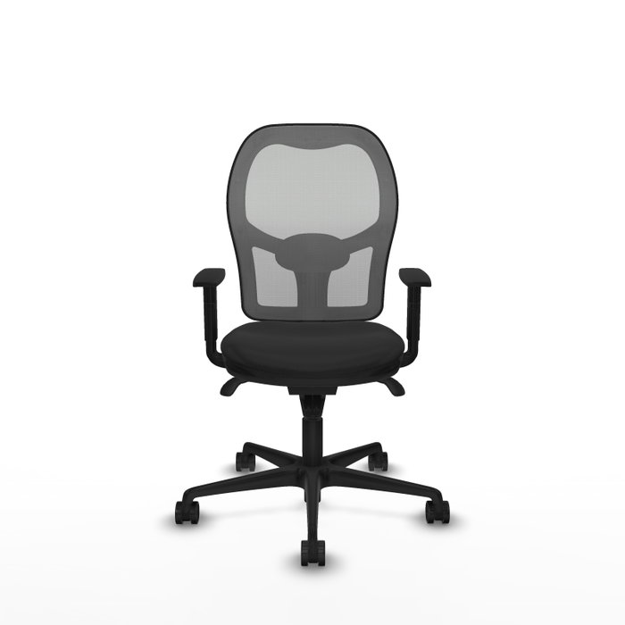 PIQUERAS Y CRESPO Silla de oficina Jorquera con mecanismo Sincro, negro y gris PIQUERAS Y CRESPO Silla de oficina Jorquera con mecanismo Sincro, negro y gris