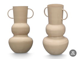 Giftdecor Jarron Bola 30 cm Marrón Claro Metal (Hierro) (Set de 6)