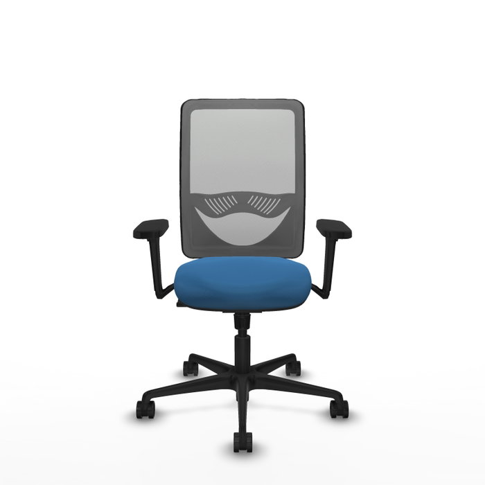 PIQUERAS Y CRESPO Silla de oficina Zulema con mecanismo Sincro, Azul claro y Gris PIQUERAS Y CRESPO Silla de oficina Zulema con mecanismo Sincro, Azul claro y Gris