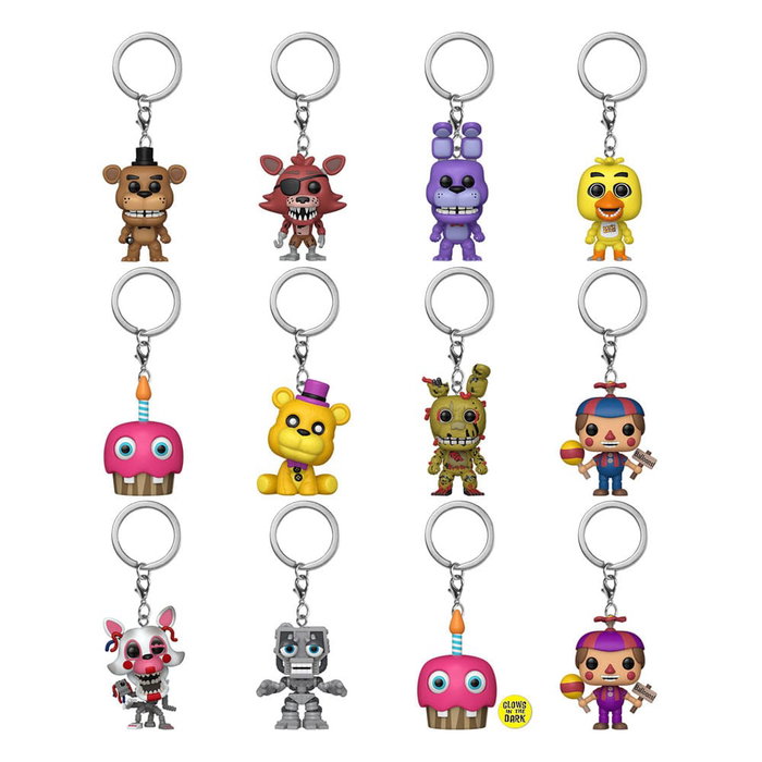 Funko Five Nights at Freddy's Pocket POP! Vinyl Classic Expositor de 12 Llaveros