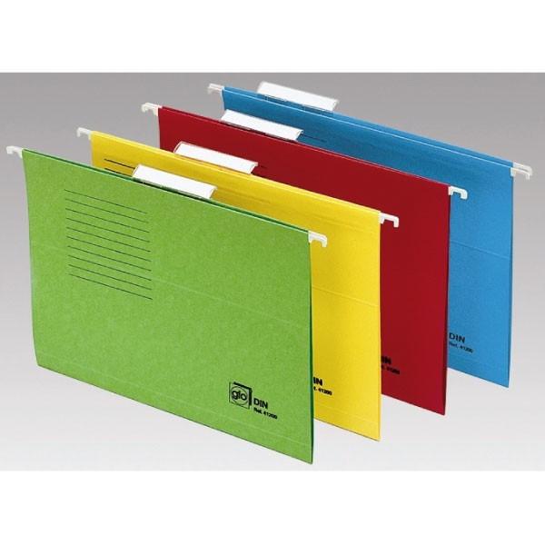 Grafoplas Carpeta colgante Kraft con visor superior para Folio, pack de 50 unidades