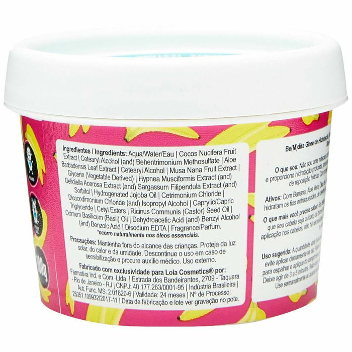 Lola Cosmetics Mascarilla Hidratante de Ghee y Plátano con Aloe Vera 100 gr Lola Cosmetics Mascarilla Hidratante de Ghee y Plátano con Aloe Vera 100 gr