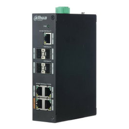 Dahua DH-PFS3409-4GT-V2 Switch Industrial L2 con 5 Puertos RJ-45, 1 Uplink Gigabit y 4 SFP