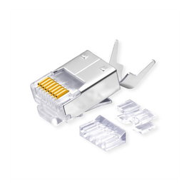 ROLINE 10 Unidades de Conector Modular Blindado Cat.6 Class E Diseño Compacto