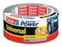 Tesa Cinta Adhesiva Americana Extra Power 25 m x 50 mm Plata - Cinta de Tela Multiusos para Manualidades y Reparaciones