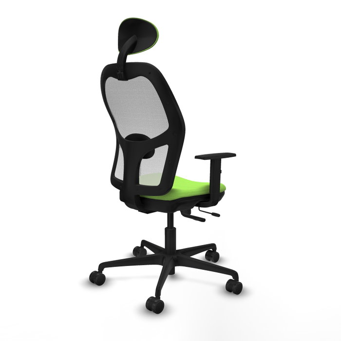 PIQUERAS Y CRESPO Silla de oficina Jorquera Sincro/Traslack Pistacho y Blanco