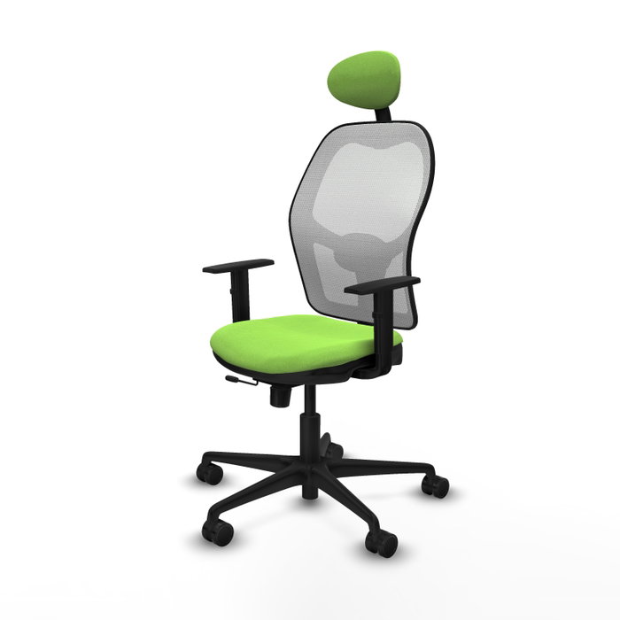 PIQUERAS Y CRESPO Silla de oficina Jorquera Sincro/Traslack Pistacho y Blanco