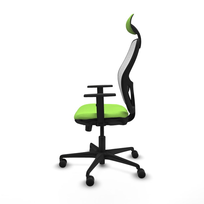 PIQUERAS Y CRESPO Silla de oficina Jorquera Sincro/Traslack Pistacho y Blanco
