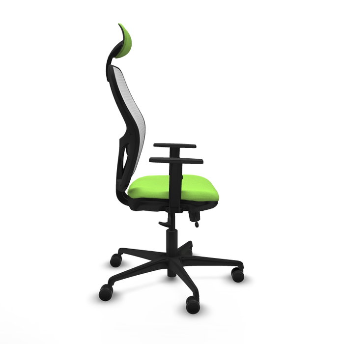 PIQUERAS Y CRESPO Silla de oficina Jorquera Sincro/Traslack Pistacho y Blanco