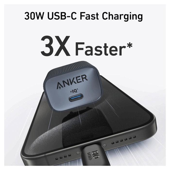 Anker 511 Nano Cargador 30 W USB-C Negro